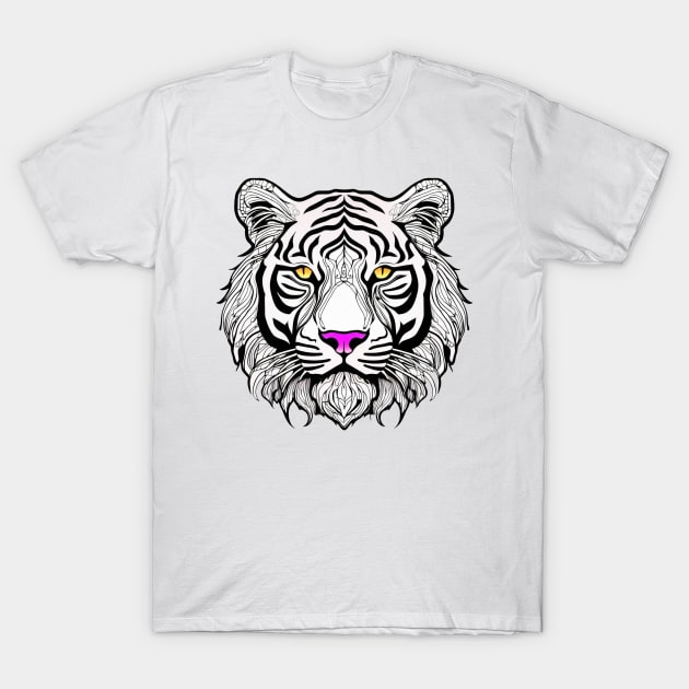 White Tiger T-Shirt by Ruggeri Collection